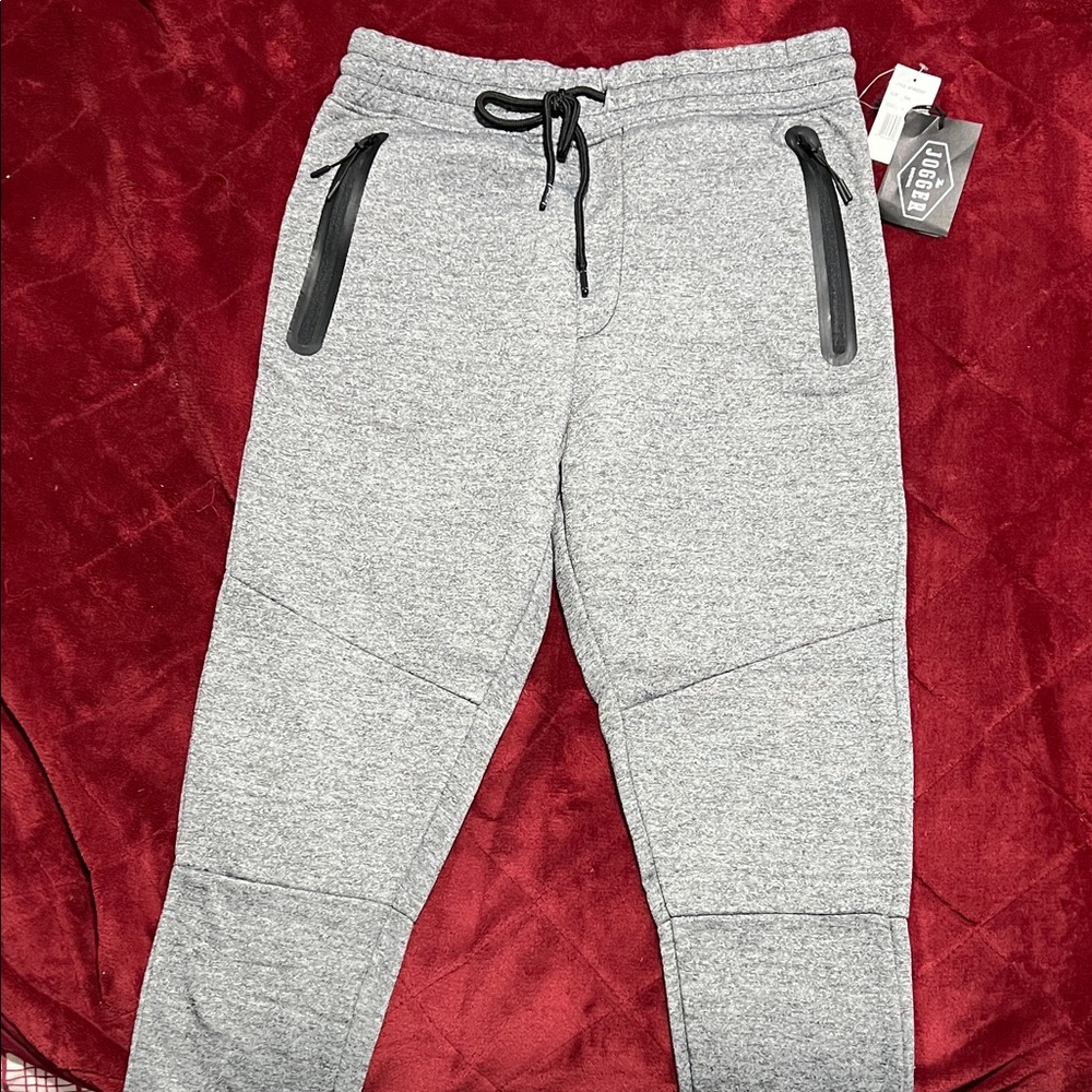 Brooklyn Cloth Kids Gray Joggers with Black Accents